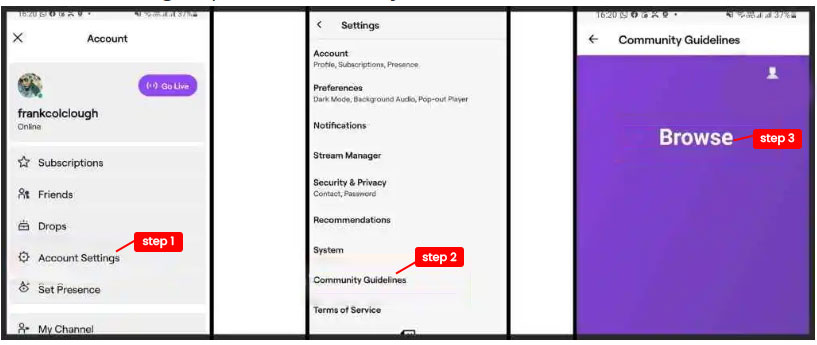 Twitch App's Desktop Method