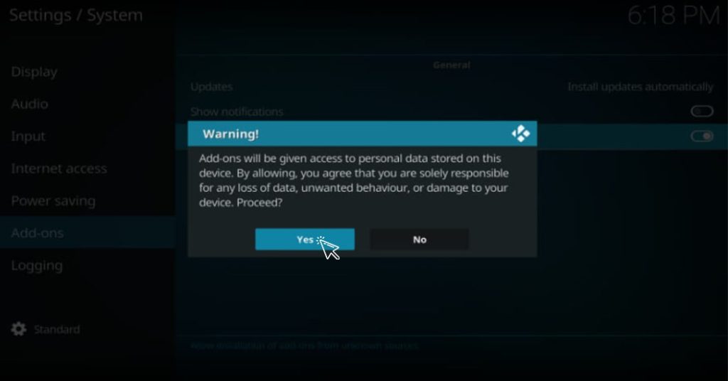 Kodi application