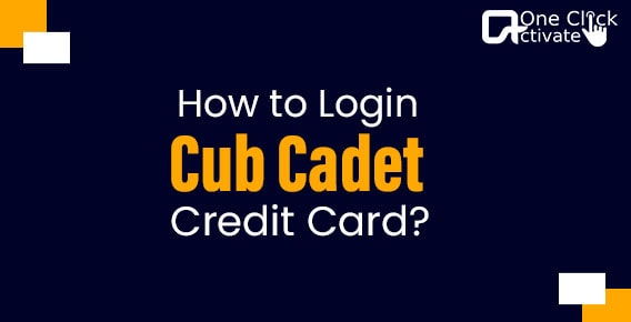 Cub Cadet Credit Card Login and Registration