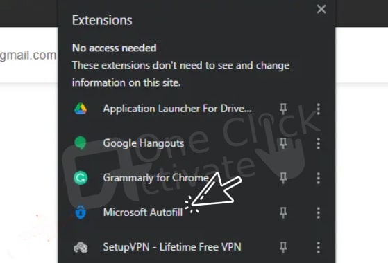 set up Microsoft Autofill