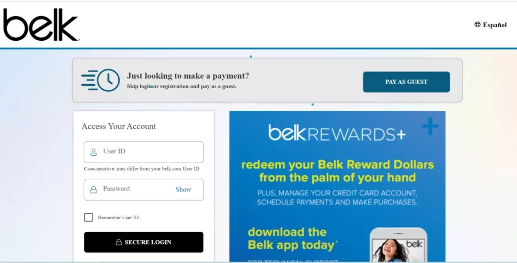How do I Pay my Belk Credit Card bill